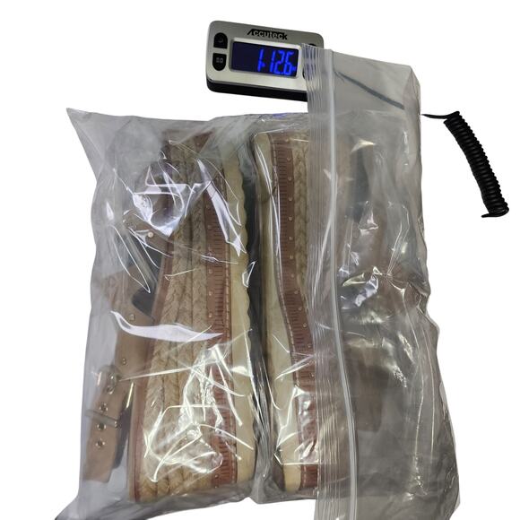 Vince Camuto Womens Marsa Platform Wedge Sandals Size 7.5 Tortilla Suede Studded - Picture 12 of 12